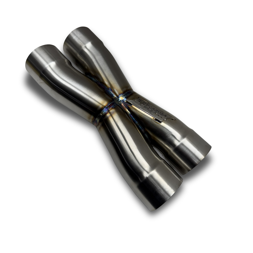 Stainless Steel Performance X-Pipe – 15° Merge Design
