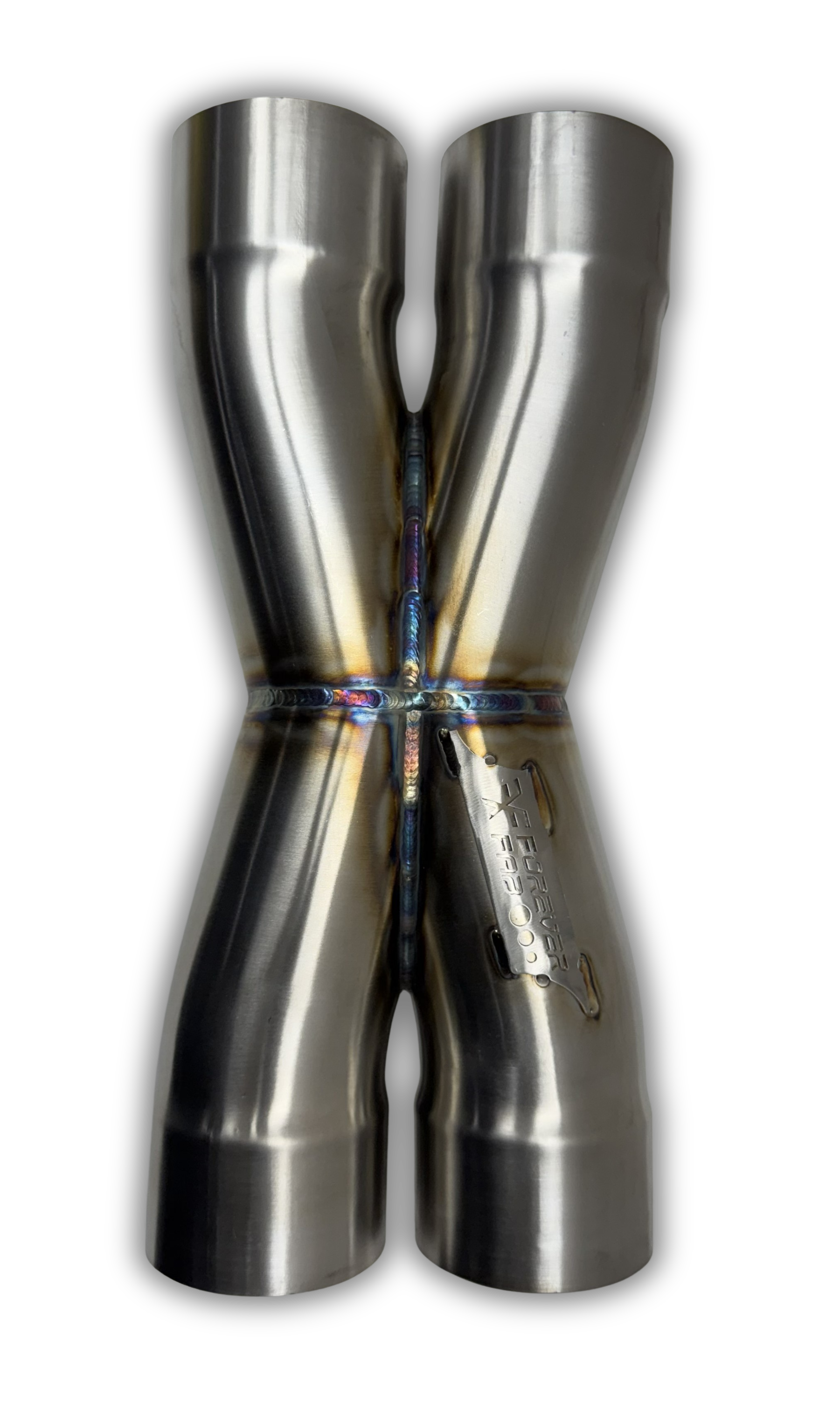 Stainless Steel Performance X-Pipe – 15° Merge Design